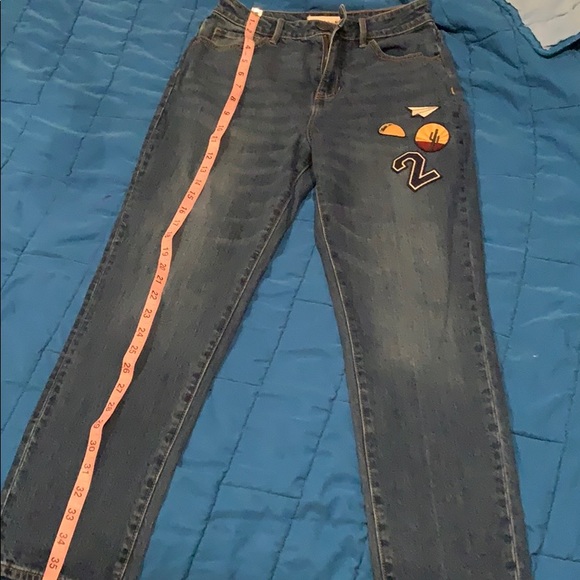 PacSun retro high rise Mom jeans with patches size 25 - Picture 6 of 7
